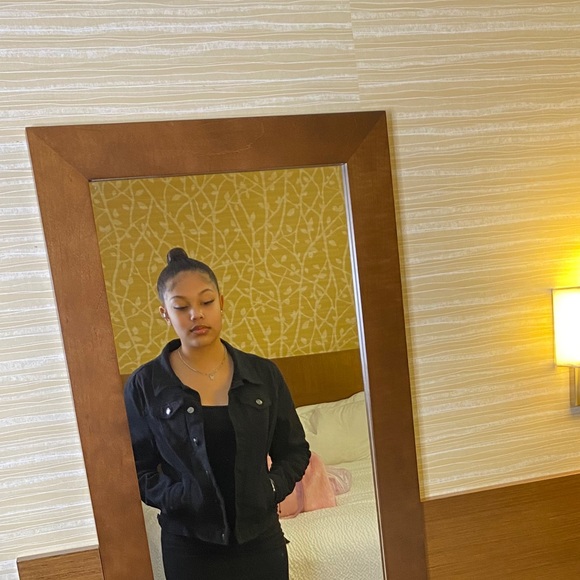 Black Jean Jacket - Picture 2 of 3